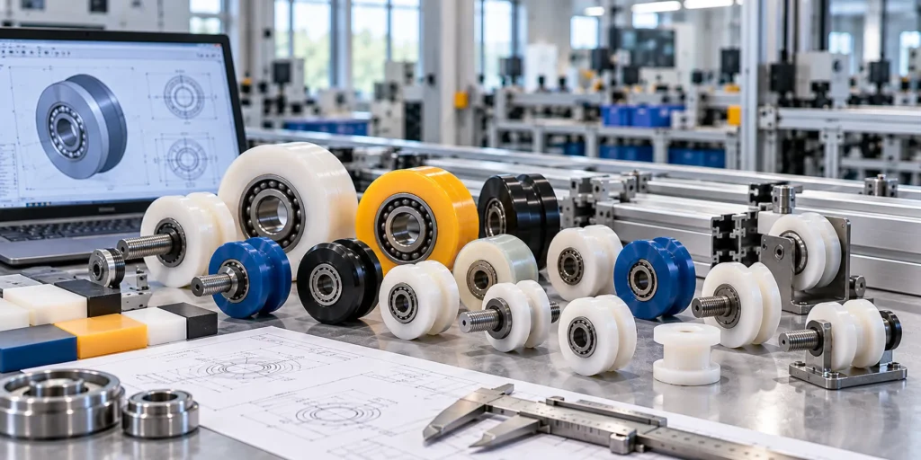 Bearing-Integrated Rollers for Sliding, Guiding and Linear Motion Systems-optimized