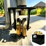 Custom V-Groove Steel Roller with 6205-2RS Bearing (1)