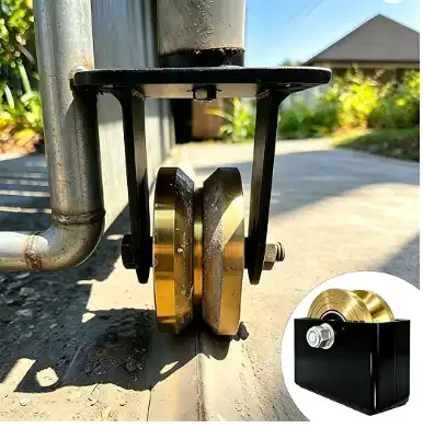 Custom V-Groove Steel Roller with 6205-2RS Bearing (1)