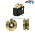 Custom V-Groove Steel Roller with 6205-2RS Bearing (1)